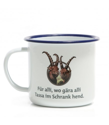 Emaille Tasse weiss