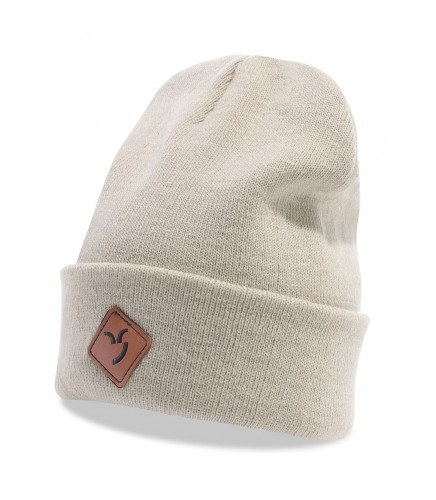 Strickmütze beige